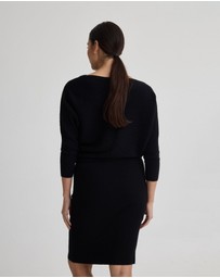 Oxford - Emma Off Shoulder Knit Dress