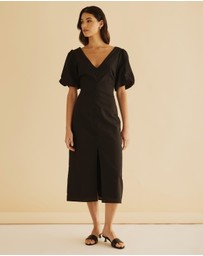 Atmos&Here - Billie Linen Blend Midi Dress