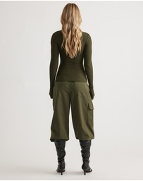 Decjuba - Alicia High Neck Long Sleeve Top