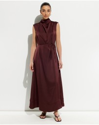 Calli - Union Cowel Midi Dress