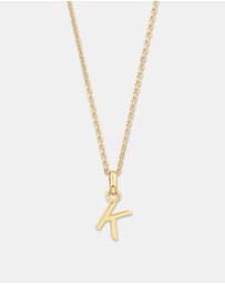 Michael Hill - K Initial Pendant in 10kt Yellow Gold