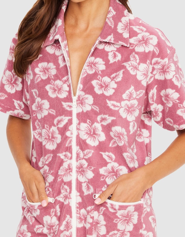 The Upside - Lahaina Cabana Zip Shirt
