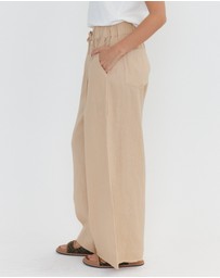 ALEXANDRA - Teri Pants Beige