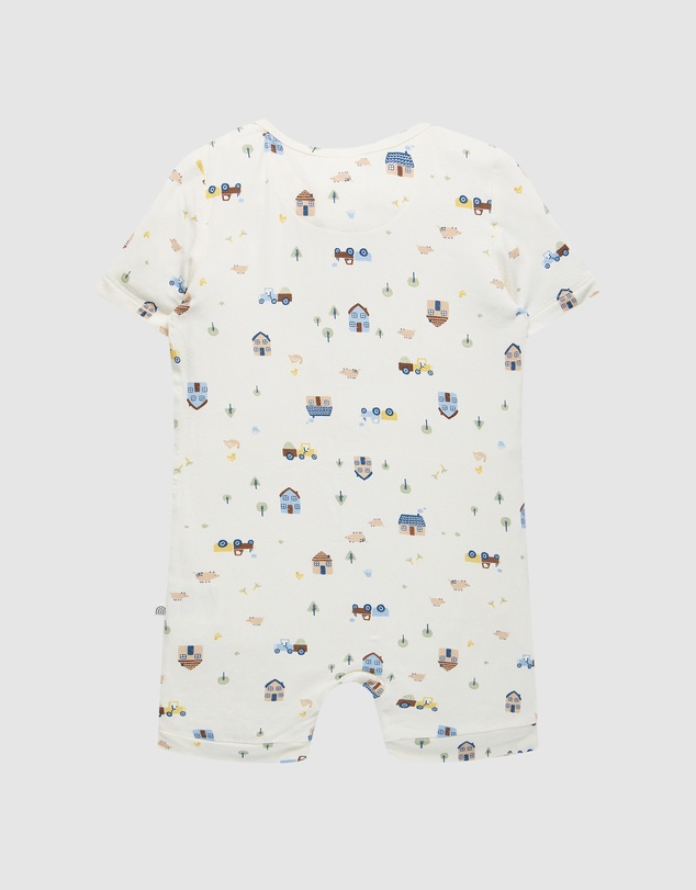 Kynd Baby - Day Or Night Onesie Short Sleeve in Pasture