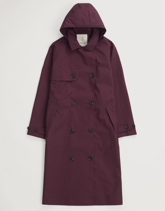 Seasalt - Seasalt Cornwall Purple Penweathers Trench Coat