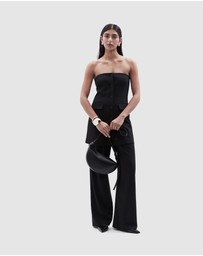 UNISON - Strapless Button Through Mini Dress