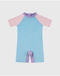 Aqua Blu Kids - Stepping Stones Short Sleeve Sunsuit