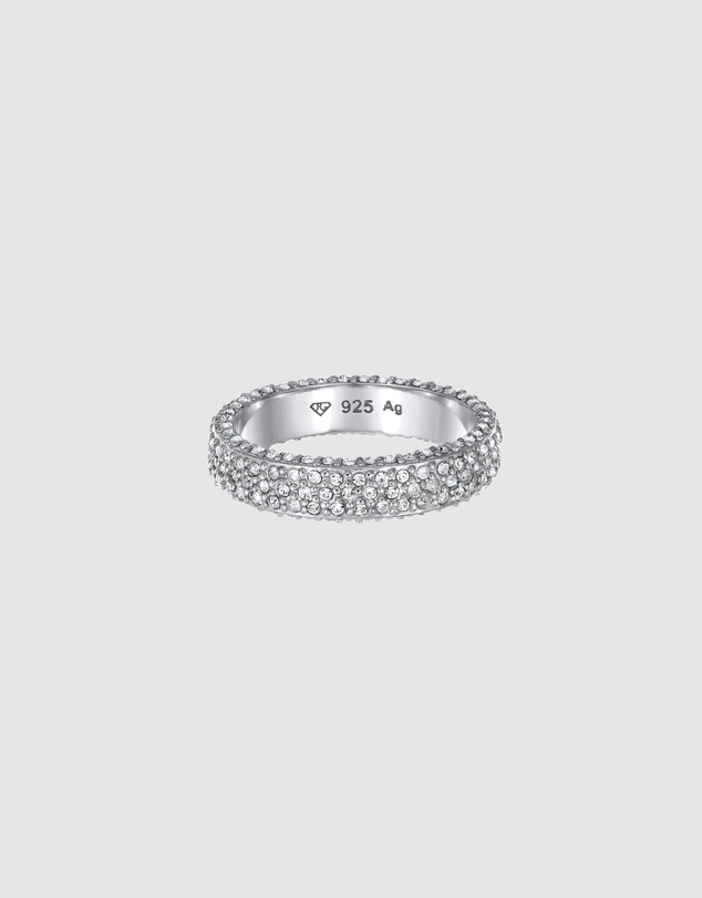Elli Jewelry - Ring with Stones Crystals 925 Sterling Silver
