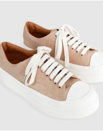 Belle & Bloom - Just A Dream Croc Leather Sneaker