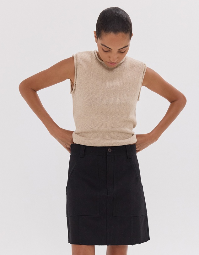 Cloth & Co. - The Short Element Skirt | Black