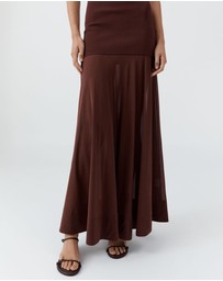 St. Agni - Sheer Silk Circle Hem Dress