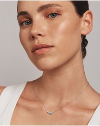 Michael Hill - Round Brilliant Cut Cubic Zirconia Cable Chain Necklace in Sterling Silver
