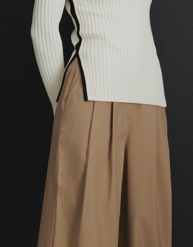AERE - Ayame Pleated Wide Leg Pants