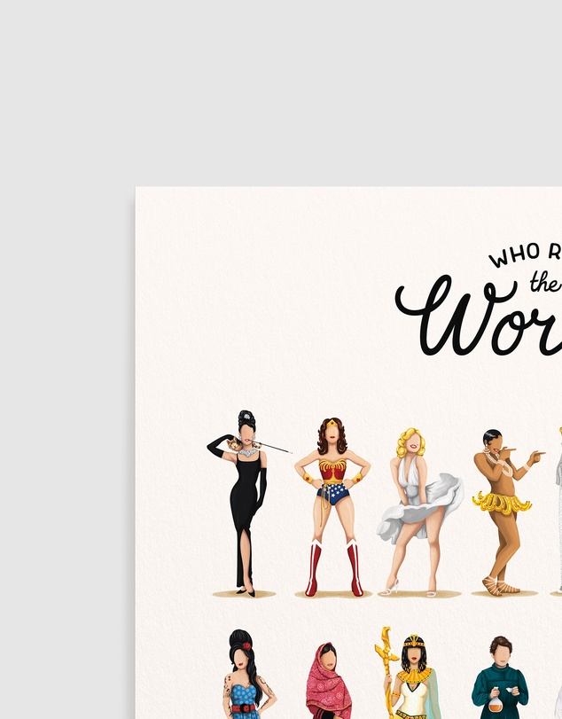 Olive et Oriel - Who Run the World Art Print