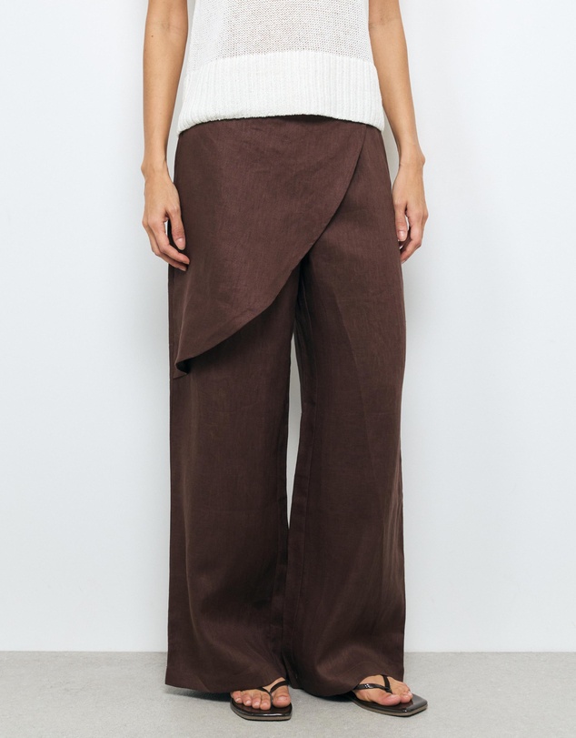 AERE - Alyssa Wrap Linen Pants