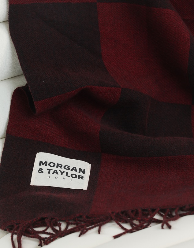 Morgan & Taylor - Checkmate Soft Touch Throw Blanket in Black