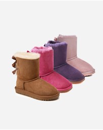 Ozwear Connection Uggs - Ugg Kids 2 Ribbon Boots (Water Resistant)