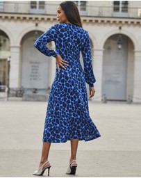 Sosandar - Morocco Print Split Detail Dress