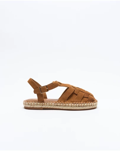 Walnut Melbourne - Ginger Leather Espadrille