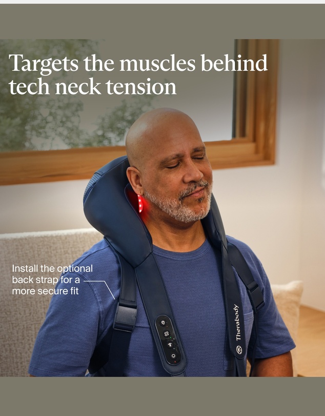 Therabody - Therabody ThermNeck & Upper Back - Heated Massager