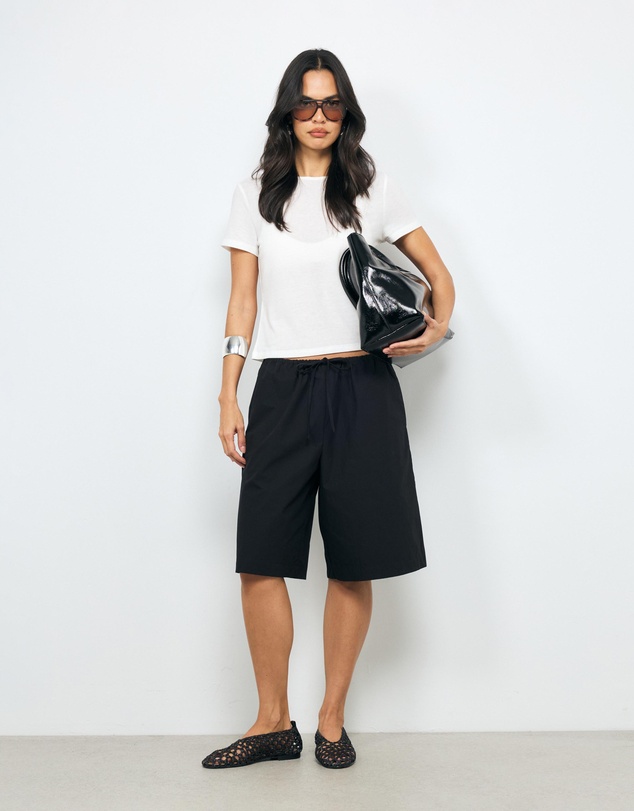 AERE - Kirra Poplin Bermuda Shorts