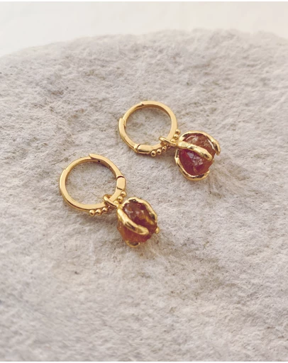 Carou - November Birthstone Earrings ~ Citrine