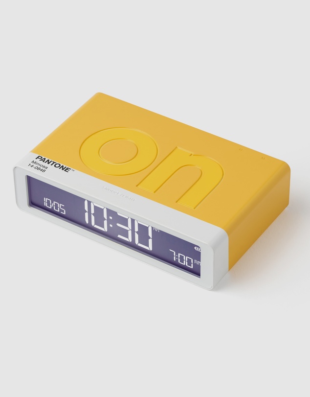 Lexon - Lexon Flip Classic Reversible Alarm Clock PANTONE - Yellow