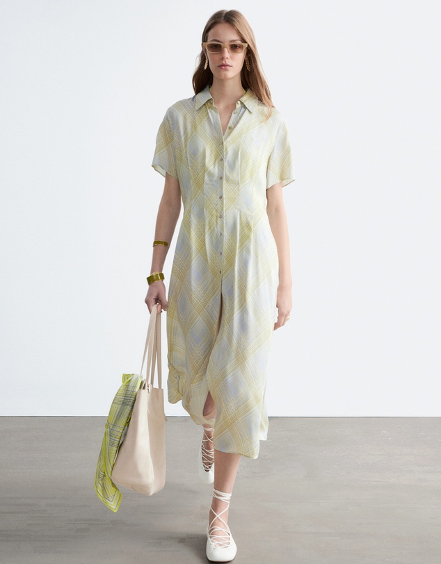 & Other Stories - Pleated Waist Shirt Dress
