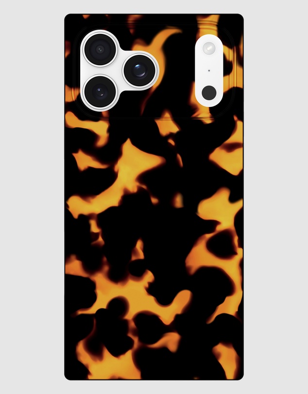 Flaunt - Flaunt Square Tortoise Print MagSafe Case for iPhone 17 Pro Max