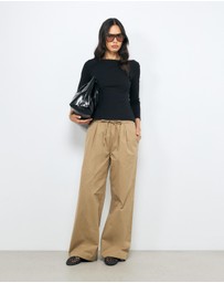 AERE - Ribbed Long Sleeve T-Shirt