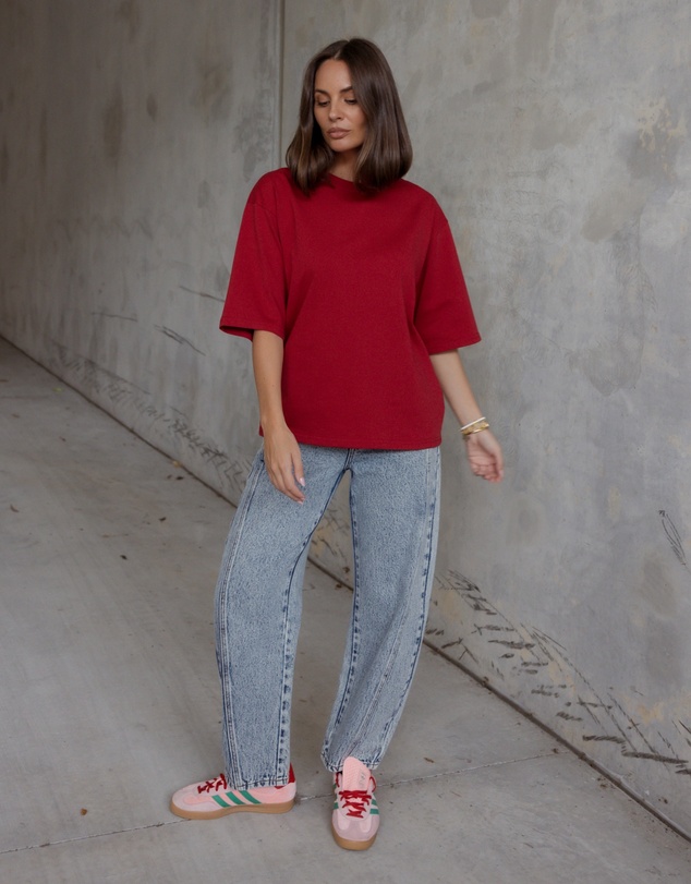 ALEXANDRA - Zuri T-Shirt Cherry Red