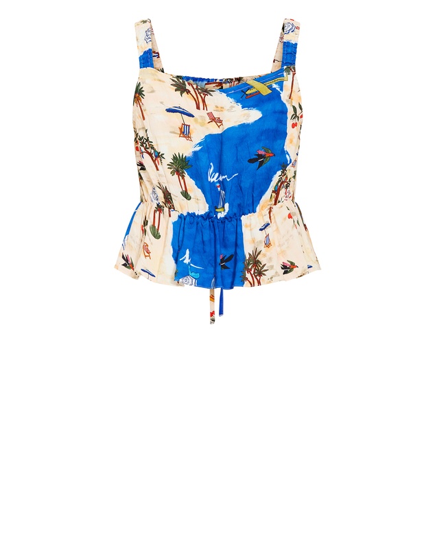 City Chic - Capria Print Top