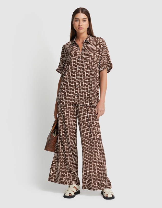 Oxford - Jasmine Zigzag Short Sleeve Shirt