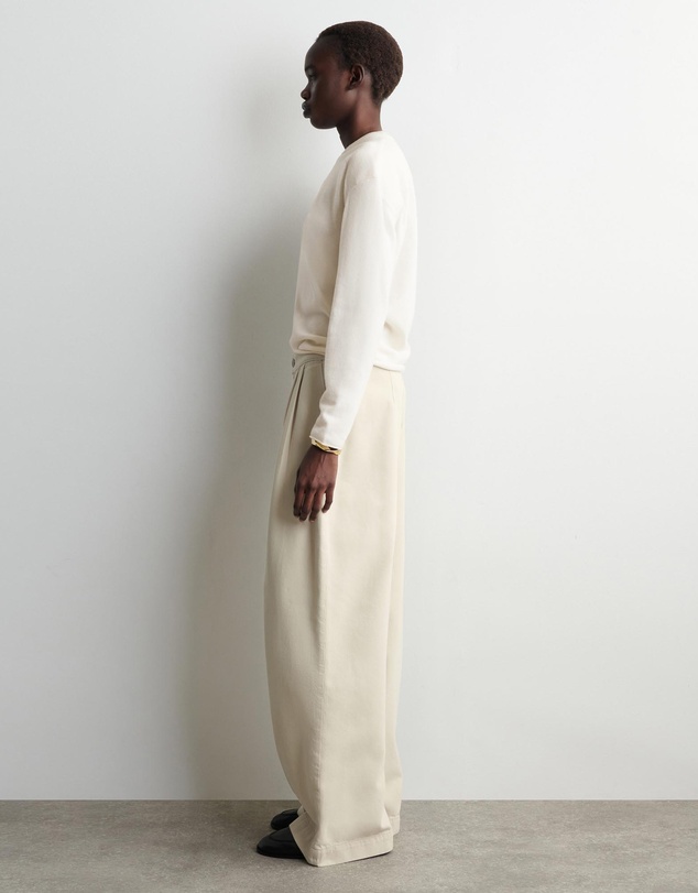 COS - Pleated Wide-Leg Denim Trousers