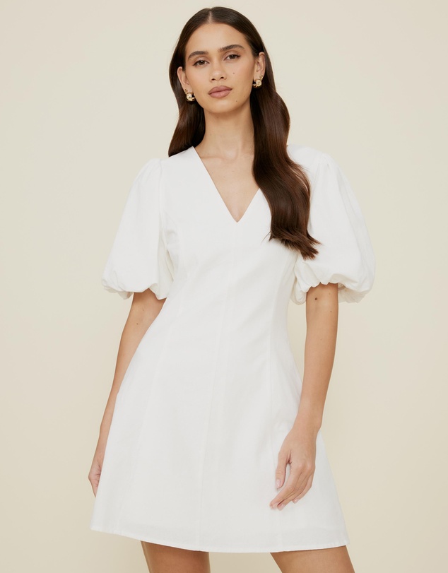 The Fated - Puff Sleeve Mini Dress