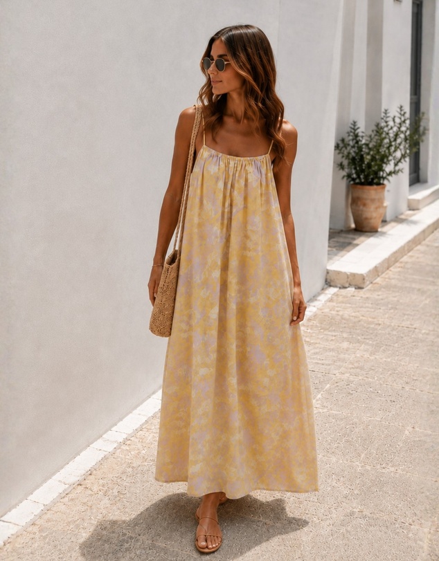 Esther & Co - Noémie Dress - Lavender Lemon