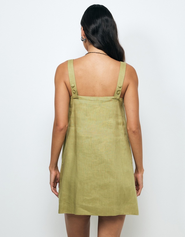 AERE - Tansy Linen Mini Dress