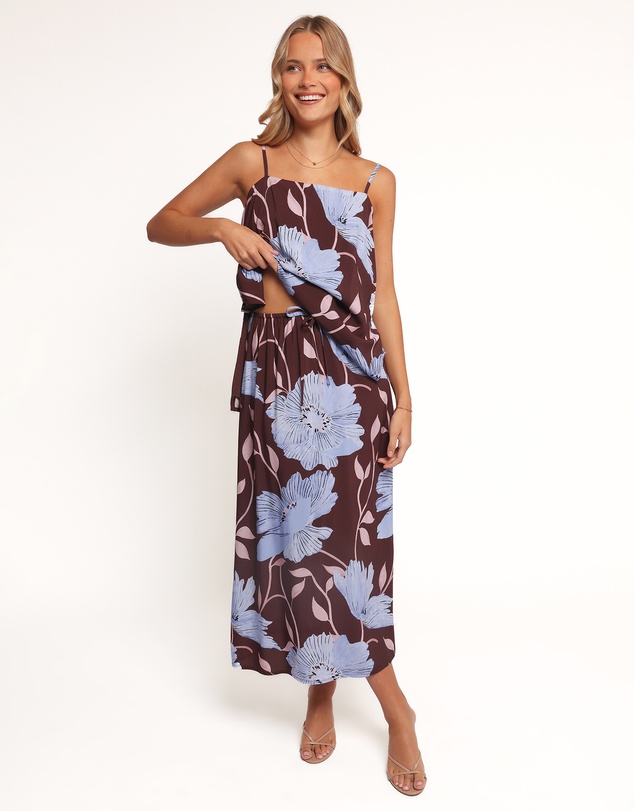 Petal & Pup - Angie Top - Blue Poppies