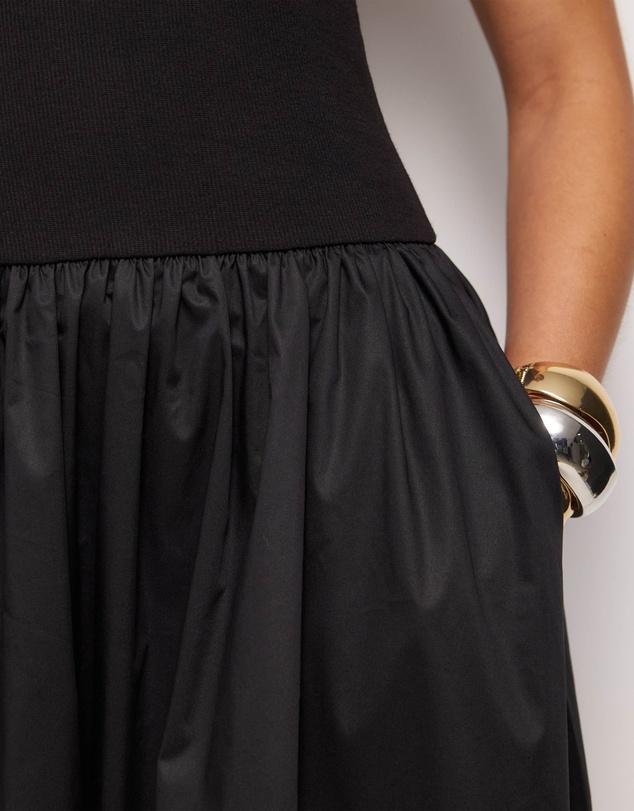 AERE - Avalon Bubble Hem Midi Dress