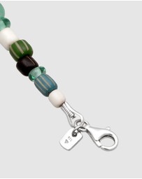 Kuzzoi - ICONIC EXCLUSIVE - Necklace Male Beads Synthetic Pearl 925 Sterling Silver