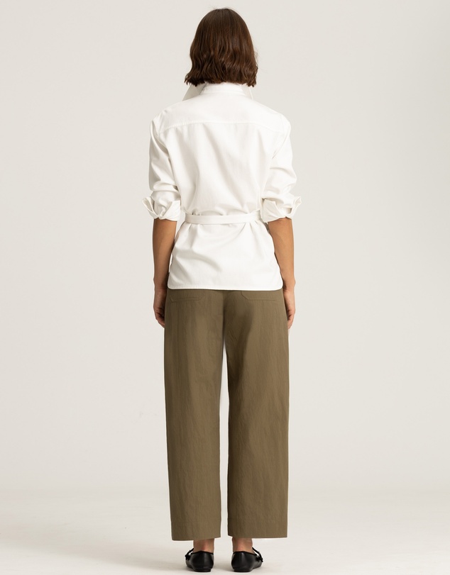 IDA+S - Mara Utility Belted Cotton Shirt