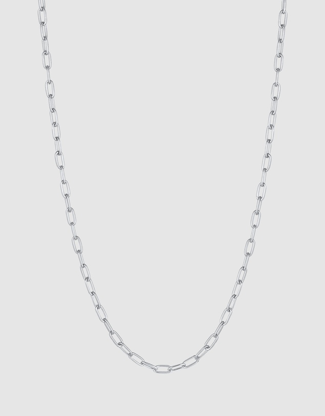 Kuzzoi - ICONIC EXCLUSIVE - Classic Long Link Chain Necklace in 925 Sterling Silver