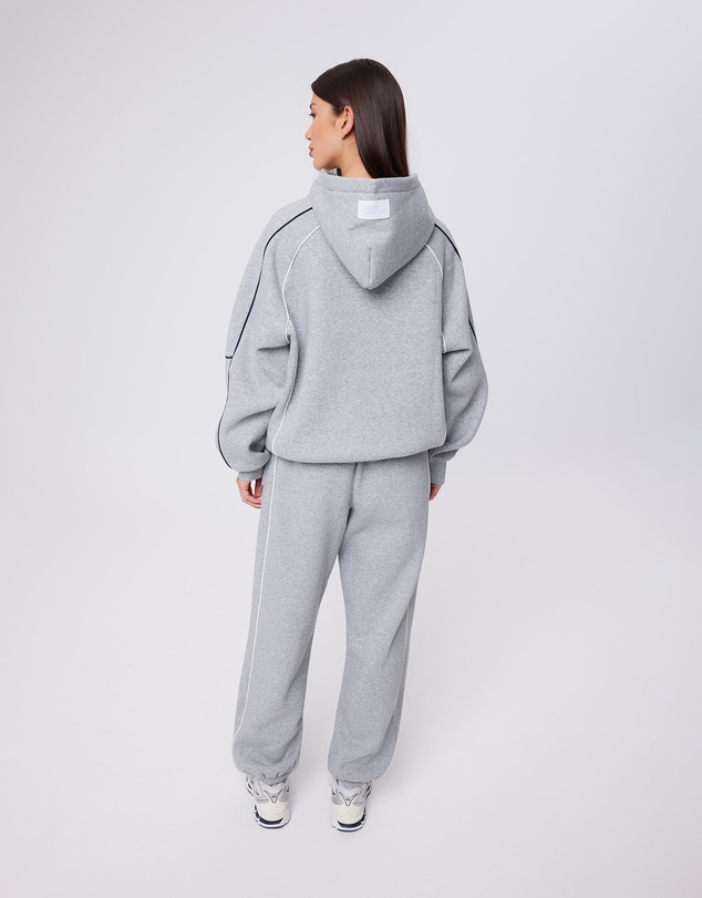 Upstate - Velocity Hoodie - Grey Marle