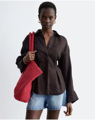 & Other Stories - Pleated-Waist Linen Shirt