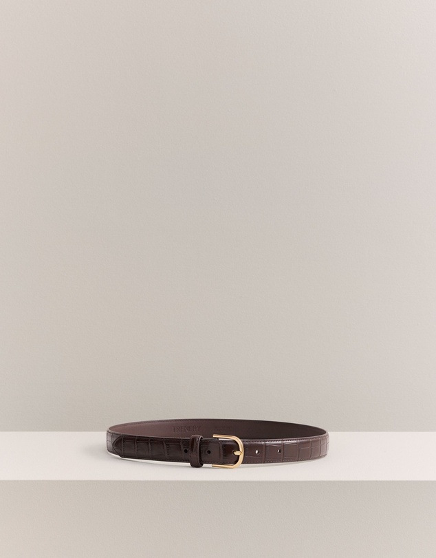 Trenery - Argil Belt in Chocolate