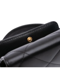 Pre-Loved by Azura Reborn - Pre-Loved Lambskin 19 Flap Coin Purse With Chain