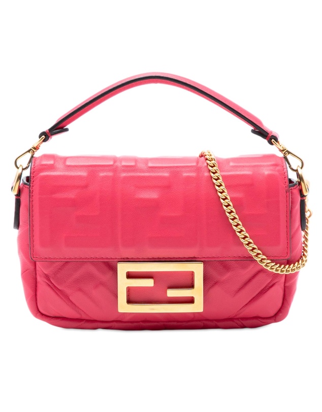 Pre-Loved by Azura Reborn - Pre-Loved Mini Zucca Embossed Leather Baguette Satchel