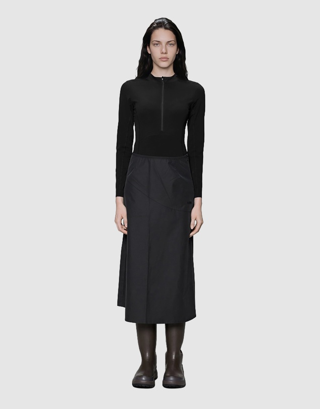 RAINS - Light Woven W Skirt Black