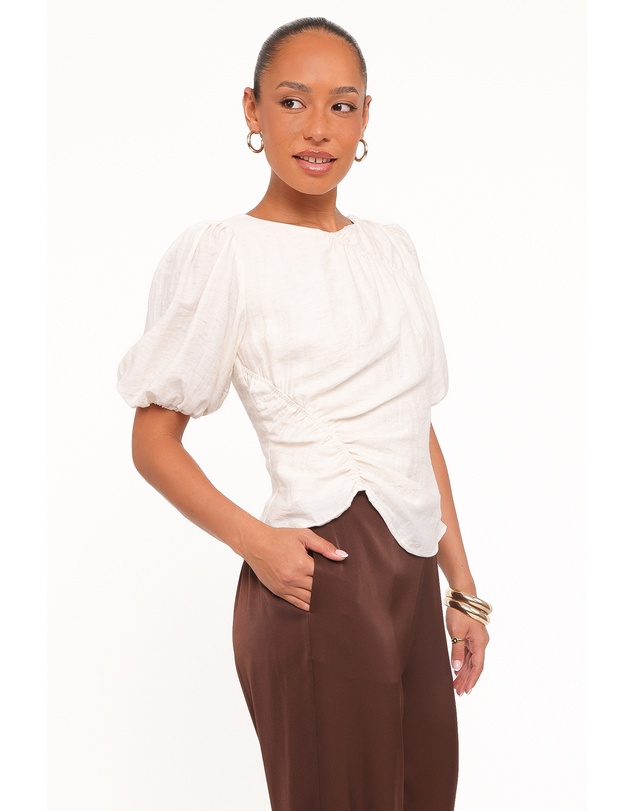 Petal & Pup - Laurel Puff Sleeve Top - Ivory
