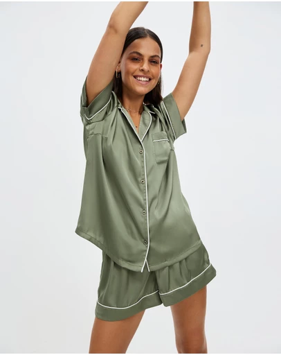 Atmos&Here - Lilah Short Satin PJ Set